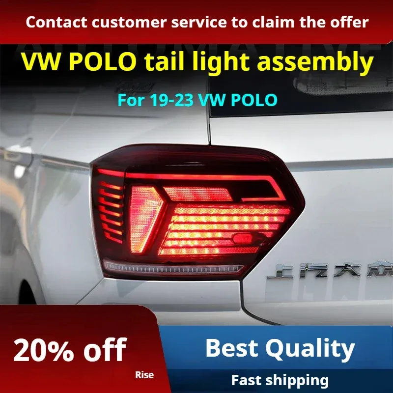 Задние LED-фонари динамический поворотник для VW Polo (2019-2023), комплект, комплект, FT Carlight Carlight — фото 3
