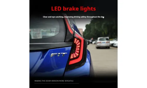 Задние LED-фонари динамический поворотник для Honda Fit GK5 (2014-2020), комплект, комплект, FT Carlight Carlight — фото 4