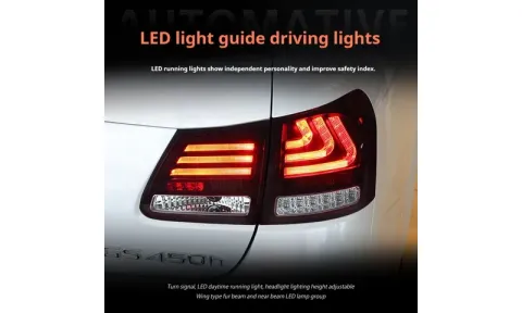 Задние LED-фонари динамический поворотник для Lexus GS (2004-2011), комплект, комплект, FT Carlight Carlight — фото 5