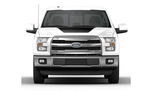 F-150 2021-2023 VISCO MATTE BLACK HOOD COWL STRIPE KIT — фото 3