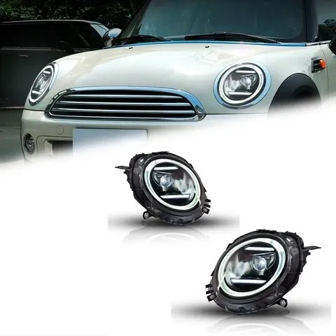 Фары передние LED с ходовыми огнями для Mini Cooper R56/R55/R57 (2007-2013), комплект, комплект, FT Carlight Carlight — фото 1