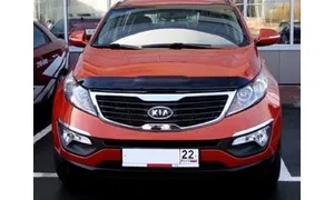 Дефлектор капота темный KIA SPORTAGE 2010-2016, NLD.SKISPO1012 / Киа Спортаж — фото 1