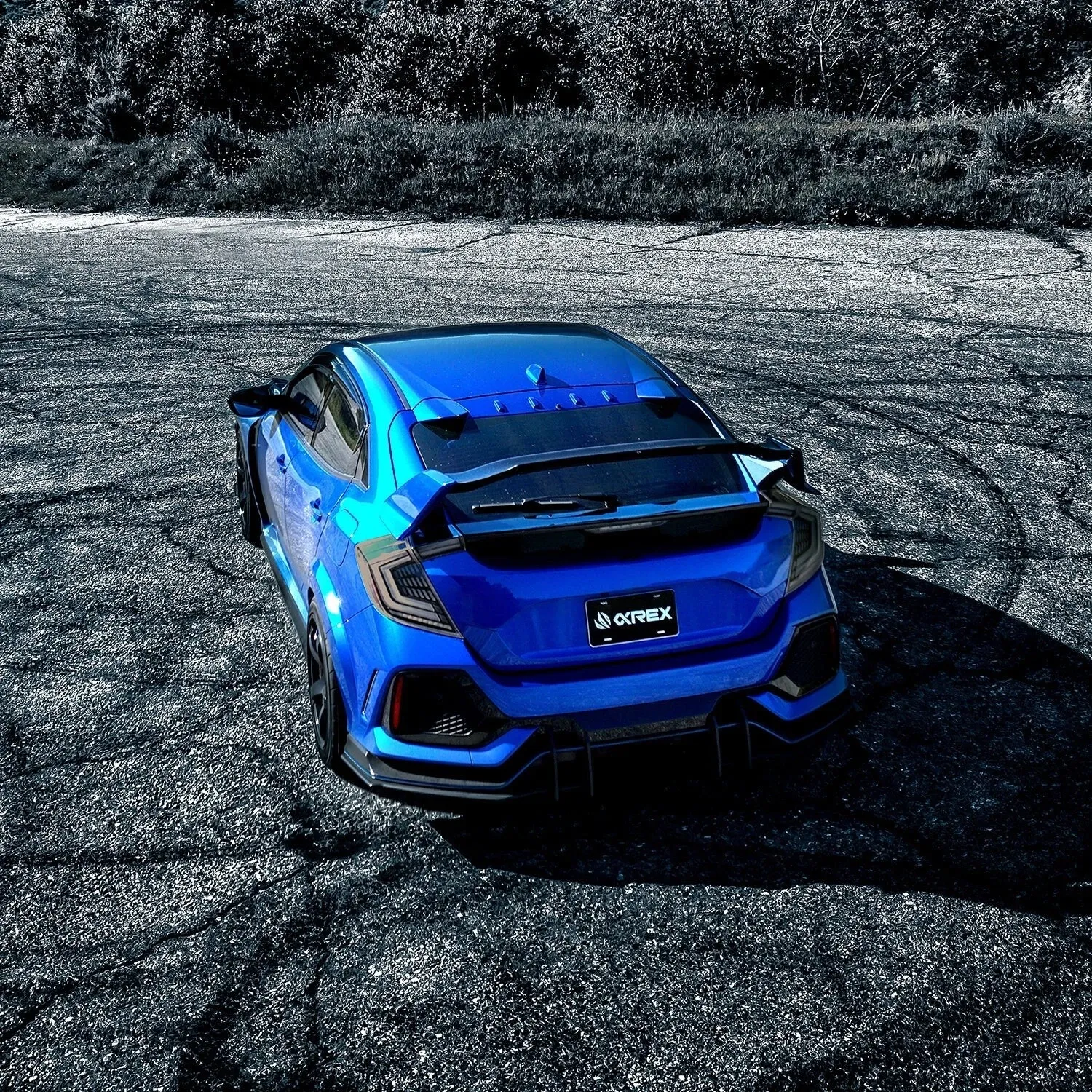 Фонари задние светодиодные Chrome Smoke NOVA Prismatic для Civic Hatchback 2016–2021, AlphaRex — фото 2