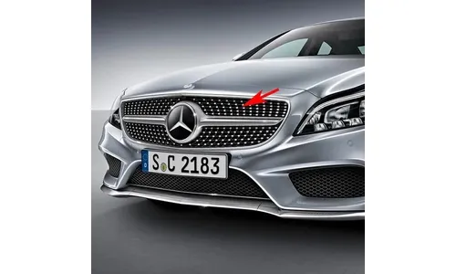 Решетка радиатора Diamond Mercedes-Benz CLS W218 рестайлинг без камеры 360° — фото 1