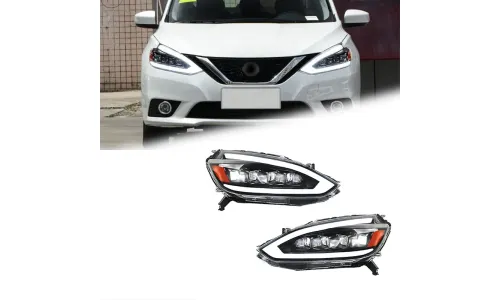 Фары передние LED с ходовыми огнями для Nissan Sylphy (2016-2022), комплект, FT Carlight — фото 2