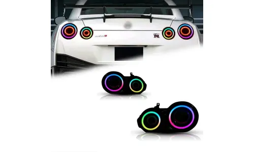Задние LED-фонари RGB динамический поворотник для Nissan GT-R R35 (2008-2023), комплект, комплект, FT Carlight Carlight — фото 1