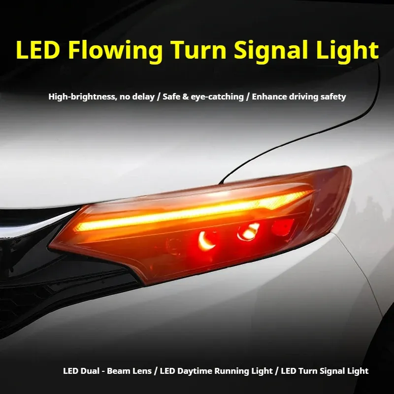 Фары передние LED с ходовыми огнями для Honda Fit GK5 (2014-2020), комплект, комплект, FT Carlight Carlight — фото 3