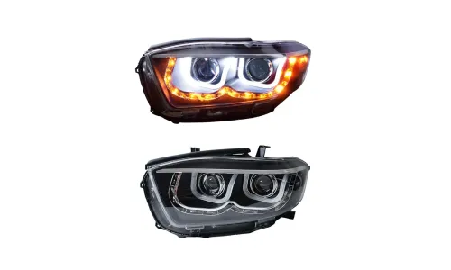 Фары Full LED проектор ДХО для Toyota Highlander (2009-2011), комплект, комплект, FT Carlight Carlight — фото 5