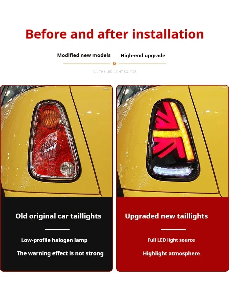 Задние LED-фонари динамический поворотник для Mini Cooper R50/R52/R53 (2001-2007), комплект, комплект, FT Carlight Carlight — фото 7