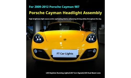 Фары передние LED с ходовыми огнями для Porsche Cayman 987 (2009-2012), комплект, комплект, FT Carlight Carlight — фото 5