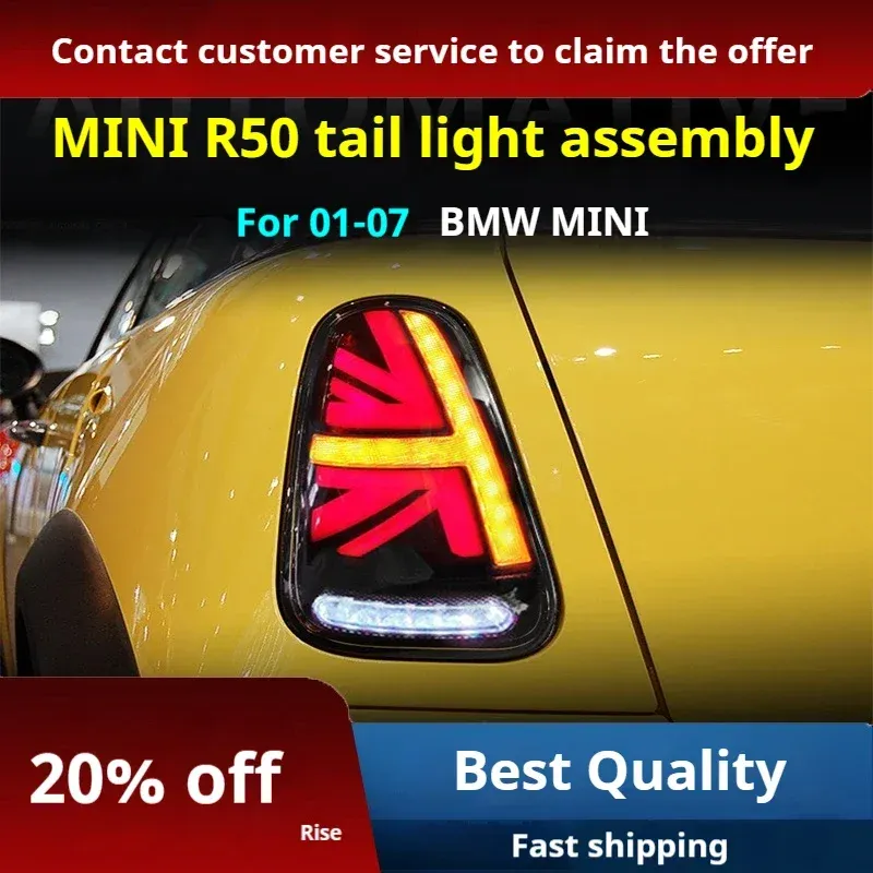 Задние LED-фонари динамический поворотник для Mini Cooper R50/R52/R53 (2001-2007), комплект, комплект, FT Carlight Carlight — фото 2