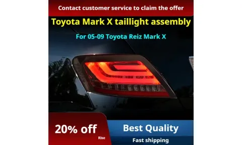 Задние LED-фонари динамический поворотник для Toyota Mark X (2005-2009), комплект, комплект, FT Carlight Carlight — фото 2