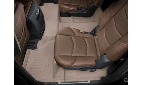 Ковры салона Floorliners HP, 2-3 ряд Cadillac Escalade ESV 2015-2020, бежевый, Weathertech — фото 1