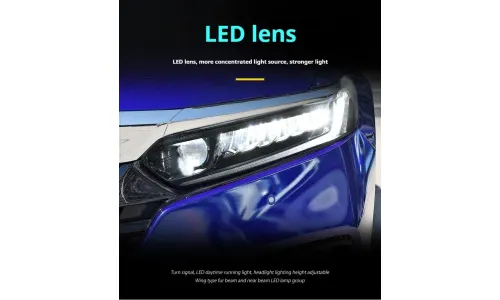 Фары передние LED с ходовыми огнями для Honda Accord 10 (2018-2022), комплект, комплект, FT Carlight Carlight — фото 3