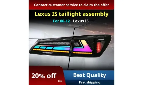 Задние LED-фонари RGB динамический поворотник для Lexus IS (2006-2012), комплект, комплект, FT Carlight Carlight — фото 3