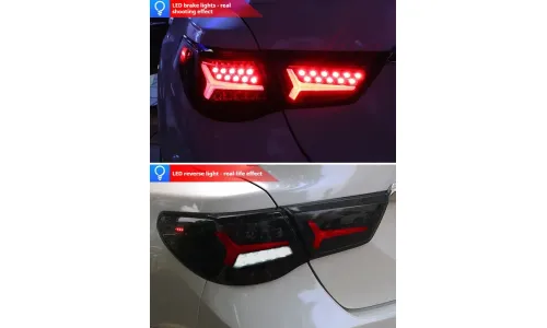 Задние LED-фонари динамический поворотник для Toyota Reiz Mark X (2010-2013), комплект, комплект, FT Carlight Carlight — фото 5