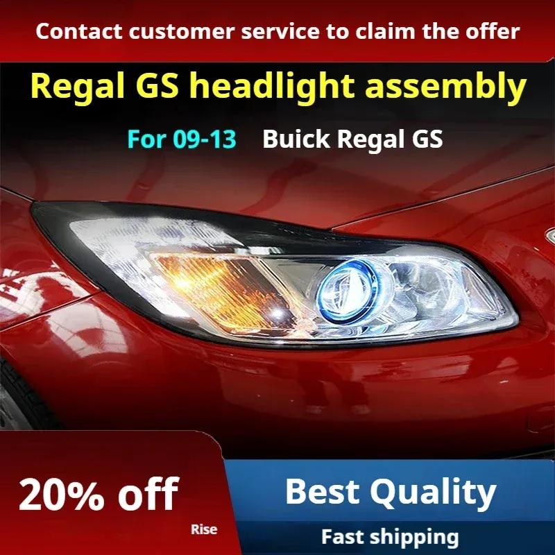 Фары передние LED с ходовыми огнями для Buick Regal GS (2009-2013), комплект, комплект, FT Carlight Carlight — фото 2