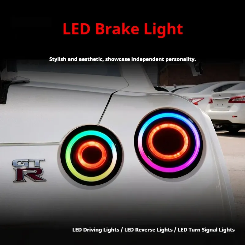 Задние LED-фонари RGB динамический поворотник для Nissan GT-R R35 (2008-2023), комплект, комплект, FT Carlight Carlight — фото 2