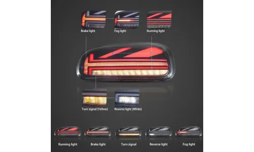 Задние фонари VLAND Full LED улучшенная динамическая подсветка при въезде для Mini Clubman F54 LCI (2015-2023) — фото 4