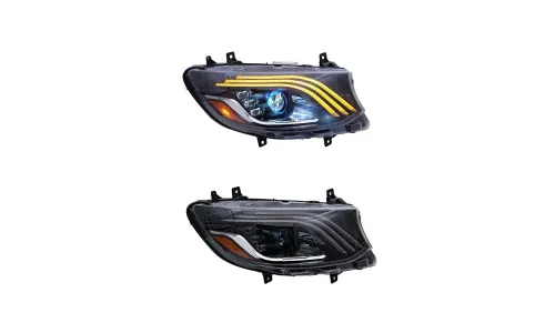 Фары передние LED с ходовыми огнями для Mercedes Sprinter (2018-2023), комплект, комплект, FT Carlight Carlight — фото 6