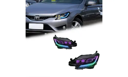 Фары передние LED с ходовыми огнями RGB для Toyota Mark X (2013-2017), комплект, комплект, FT Carlight Carlight — фото 2