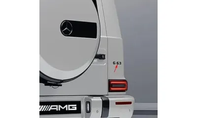Черный глянцевый шильдик G63 Mercedes-Benz G-Class W465, 185 × 20 мм — фото 1