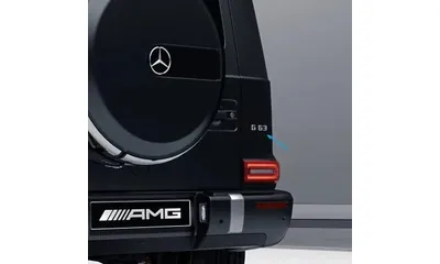 Хромированный шильдик G 63 Mercedes-Benz G-Class W463A на заднюю дверь — фото 1