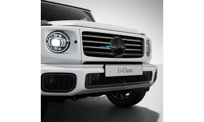 Эмблема-звезда Mercedes-Benz G W465 на решетку радиатора, темный хром — фото 1