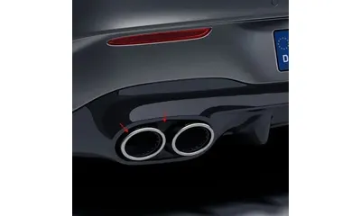 Хромированные накладки выхлопа 45 S AMG для Mercedes-Benz A-Класса W177/V177, CLA C118/X118 и GLB X247 — фото 1