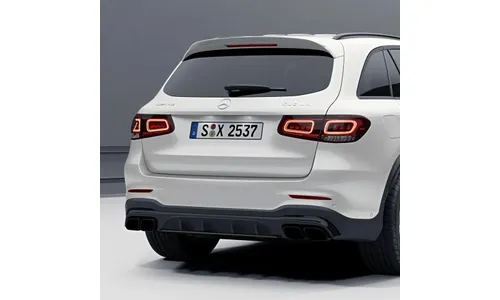 Задний бампер и диффузор GLC 63 S AMG для Mercedes-Benz GLC X253 после рестайлинга, Night Package, без фаркопа — фото 1