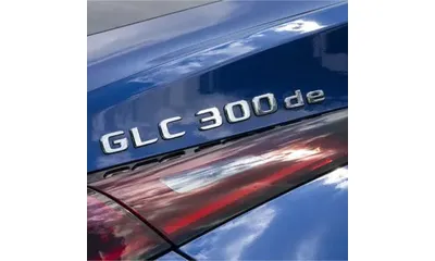 Эмблема GLC 300de Mercedes-Benz GLC X254, хромированная — фото 1