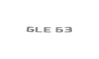 Шильдик GLE 63 Mercedes-Benz GLE Coupe C167, хромированный серебристый — фото 1
