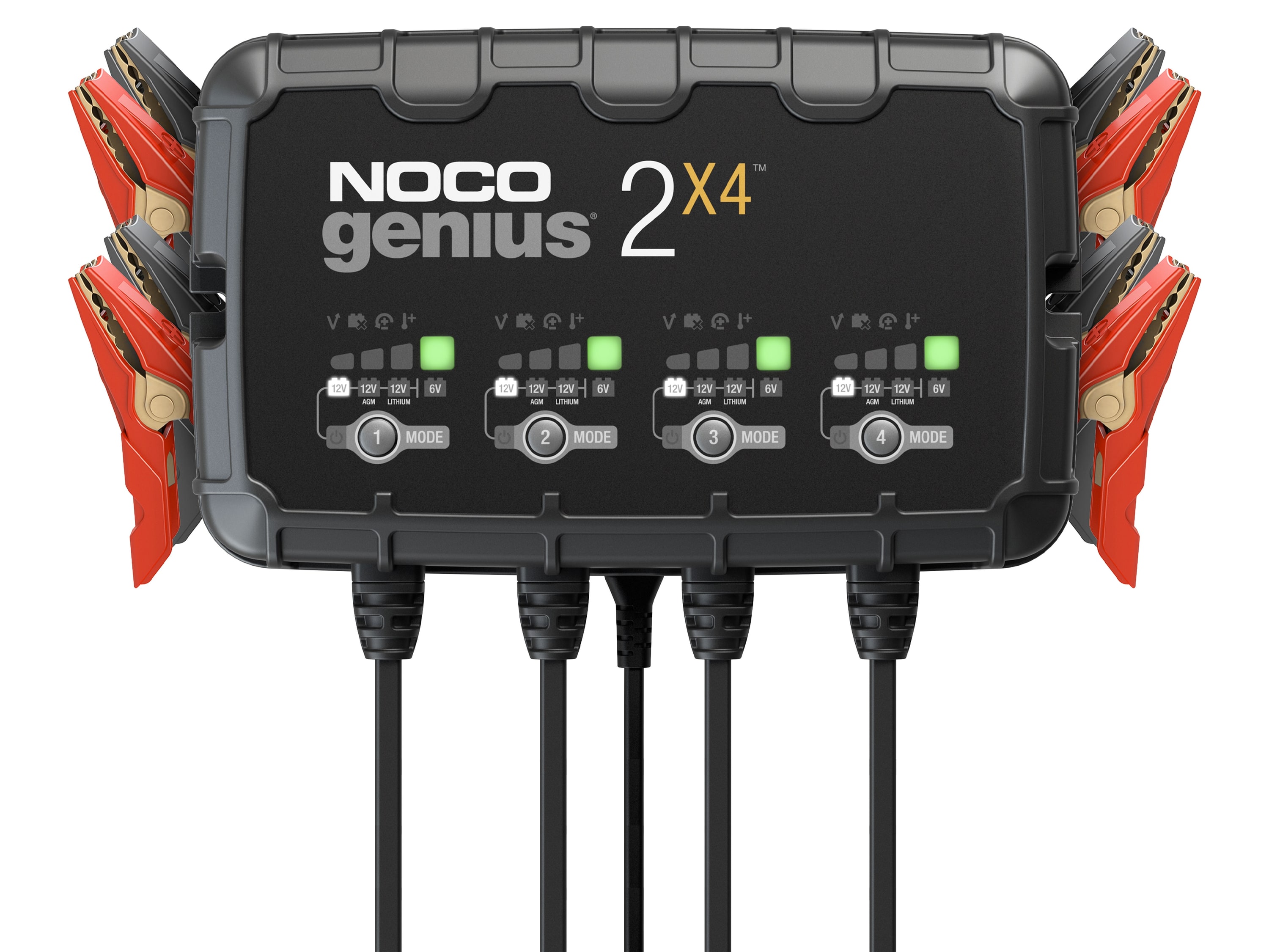 Зарядное устройство NOCO GENIUS2X4, 4 канала по 2 А, GM — фото 1