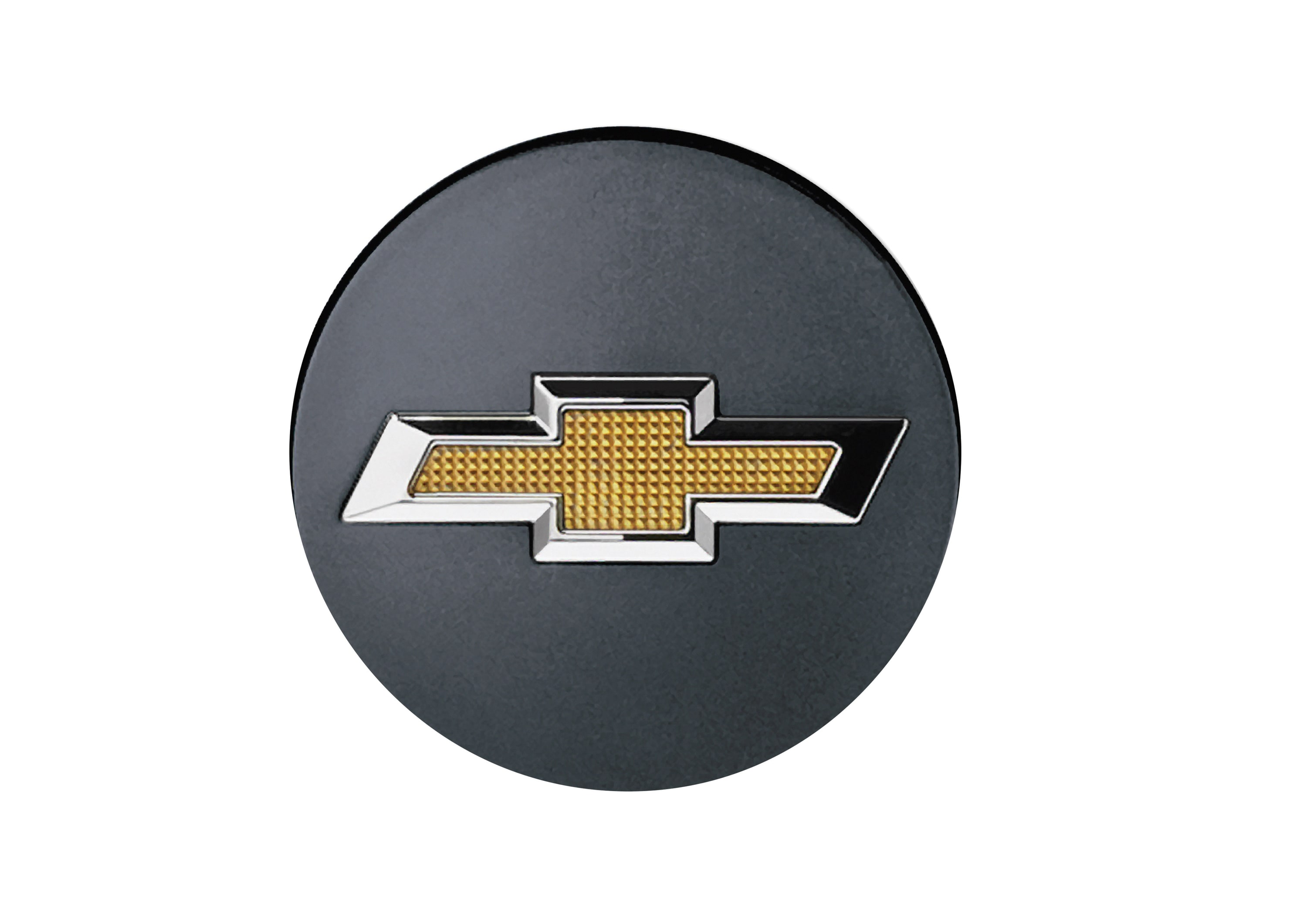 Центральный колпачок колеса Bowtie для Chevrolet Spark M400, цвет чёрный, GM — фото 1