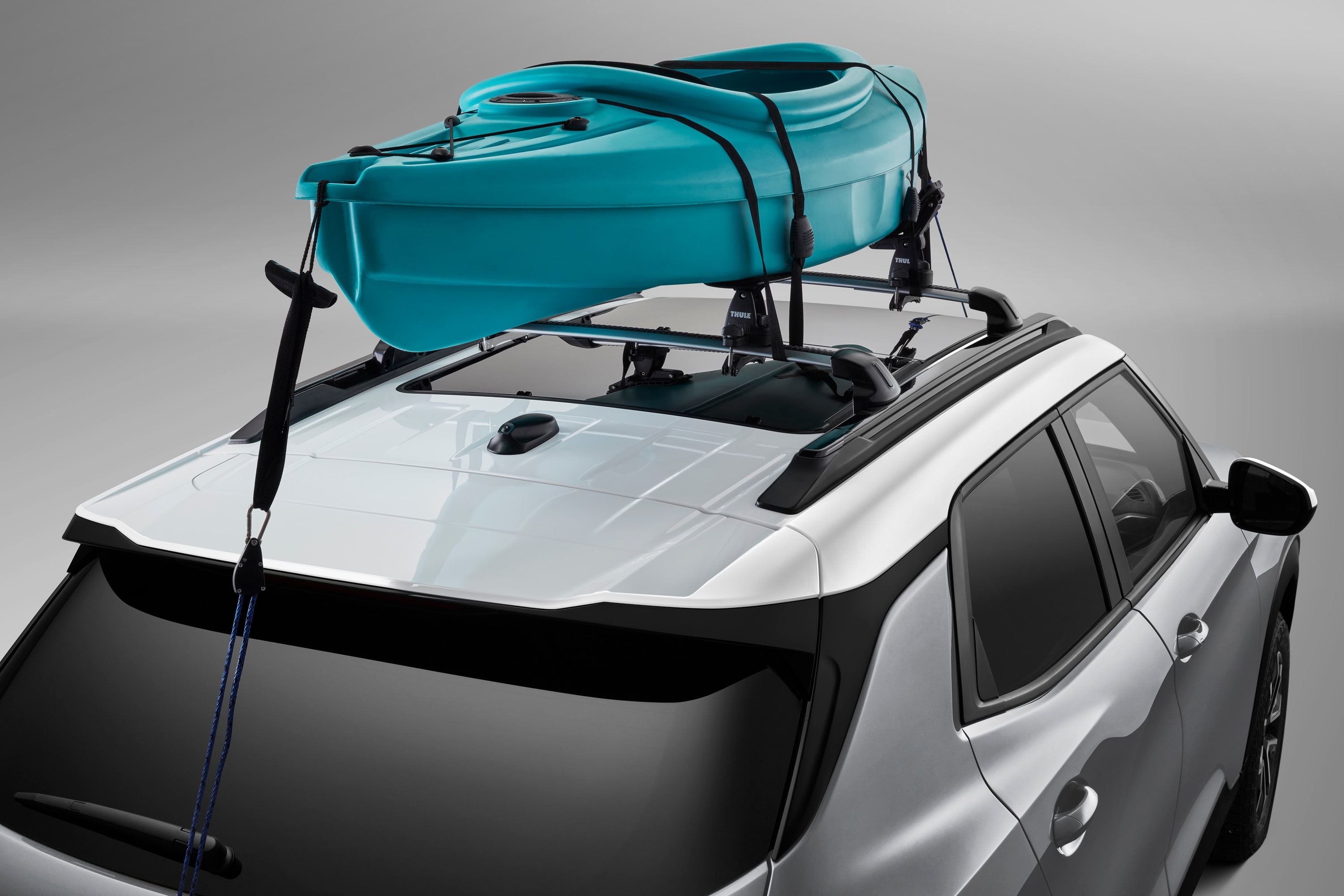 Комплект поперечин крыши для Chevrolet Trailblazer III, цвет чёрный, GM — фото 5