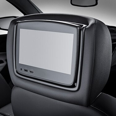 Задняя мультимедийная система с DVD, кожа для Chevrolet Equinox III, цвет чёрный Jet Black, GM — фото 1