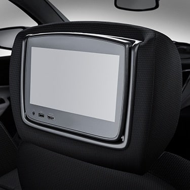Задняя мультимедийная система, ткань для Chevrolet Equinox III, цвет чёрный Jet Black, GM — фото 1