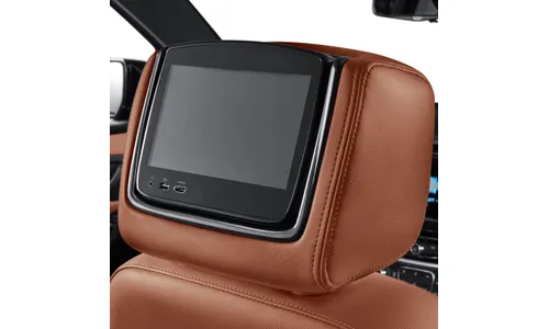 Задняя мультимедийная система с DVD, кожа для Chevrolet Traverse II, цвет коричневый Loft Brown, GM — фото 1