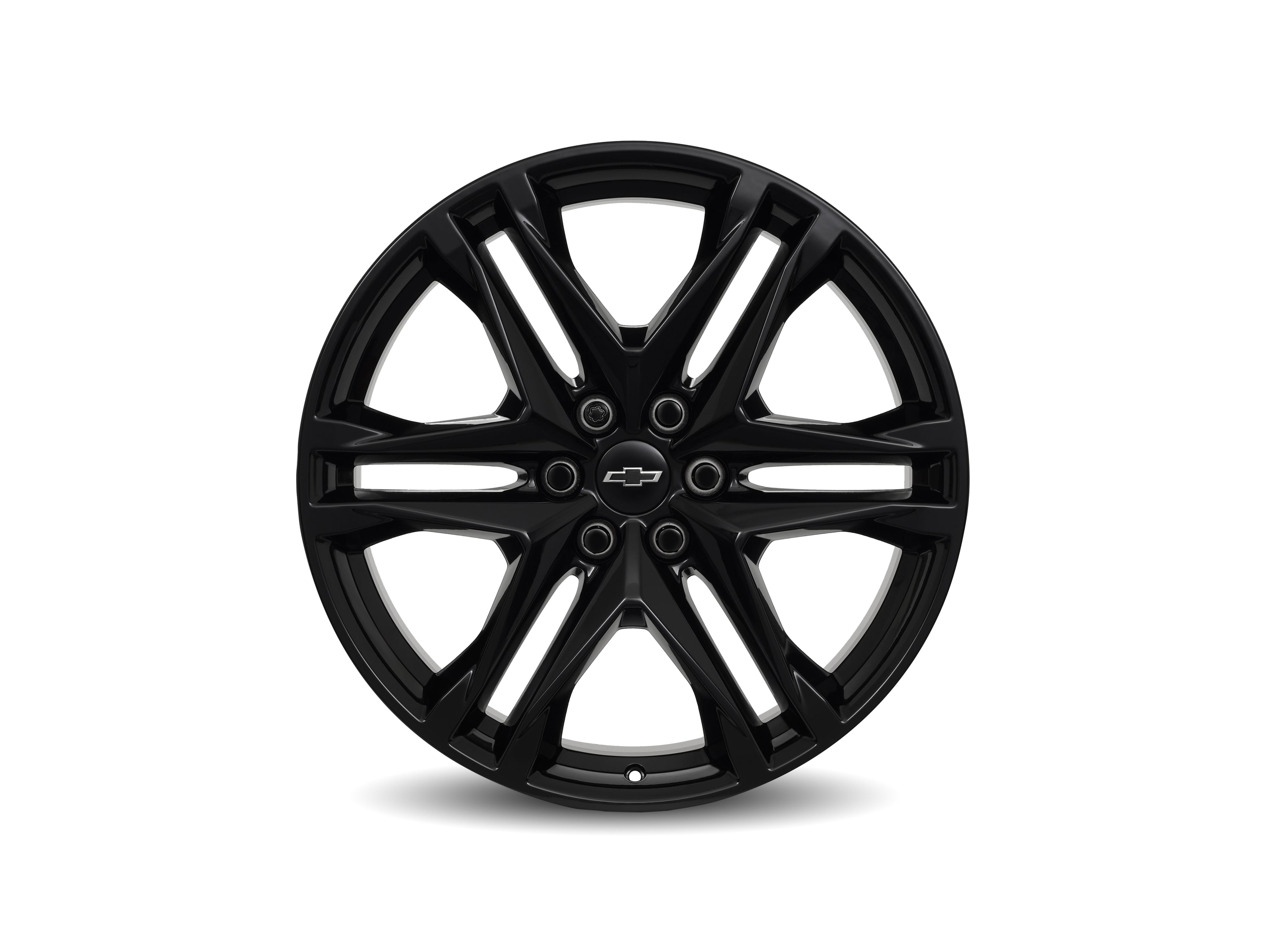 Колёсный диск 22×9,5 для Chevrolet Blazer EV, цвет глянцевый чёрный, GM — фото 1