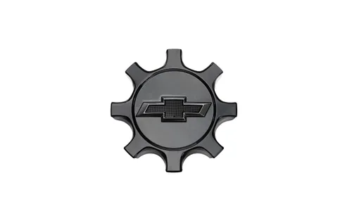 Центральный колпачок колеса Bowtie для Chevrolet Silverado EV, цвет чёрный с пониженным блеском, GM — фото 1