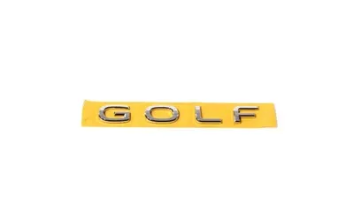 Шильдик GOLF Volkswagen Golf 8 VIII на крышку багажника, хромированный — фото 1