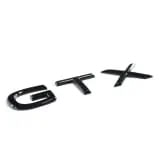 Шильдик GTX Volkswagen ID.7 на крышку багажника, черный глянцевый — фото 2