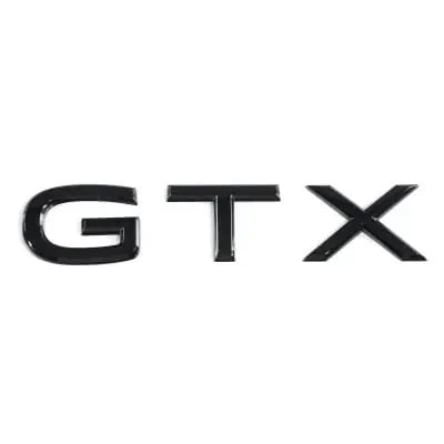Шильдик GTX Volkswagen ID.7 на крышку багажника, черный глянцевый — фото 1