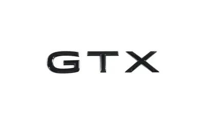 Шильдик GTX Volkswagen ID.7 на крышку багажника, черный глянцевый — фото 1