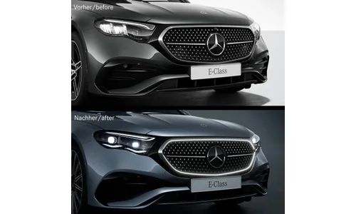 Решетка радиатора с подсветкой Mercedes-Benz E-Класс W214 седан с U60/272/896 — фото 4