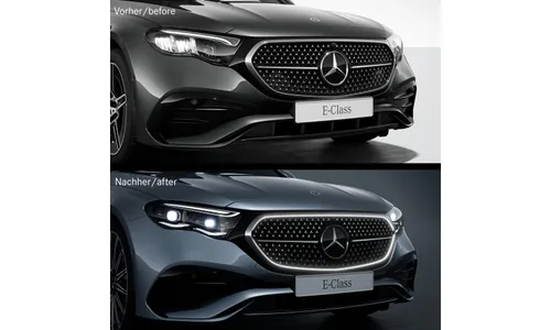 Решетка радиатора с подсветкой Mercedes-Benz E-Класс W214 седан без U60 с 272/896 — фото 4