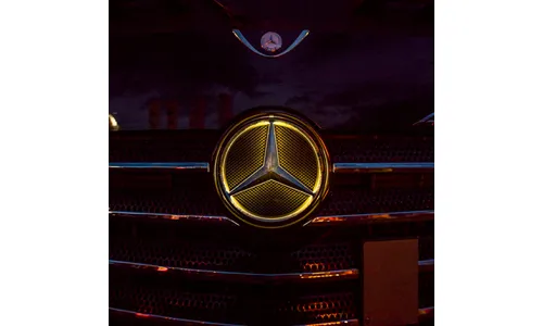 Комплект светодиодной эмблемы-звезды Mercedes-Benz Actros 4/5, Arocs и Antos для кабины 2,3 м — фото 2