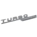 Комплект шильдиков Turbo 4Matic на крылья, темный хром, 2 шт. — фото 2