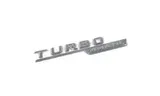 Комплект шильдиков Turbo 4Matic на крылья, темный хром, 2 шт. — фото 2
