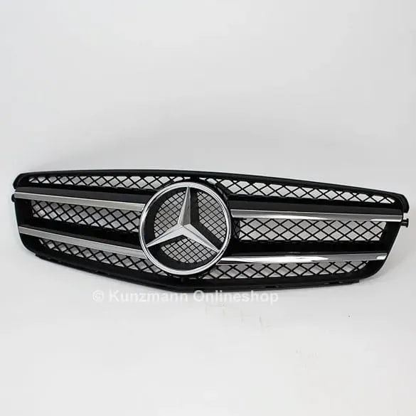 Черная глянцевая решетка Edition C Mercedes-Benz C-Класс C204/W204 — фото 3